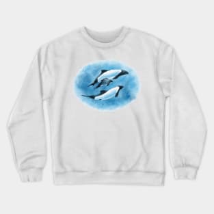 Commerson's Dolphin Family Crewneck Sweatshirt